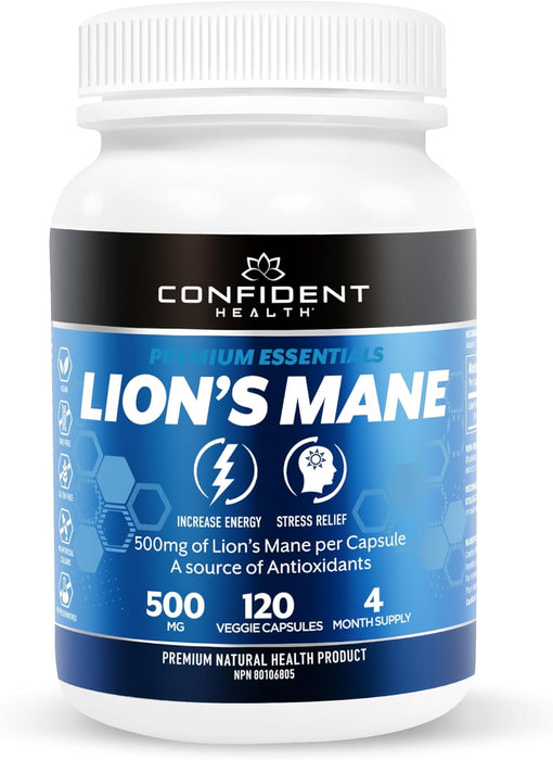 Confident Lions Mane 500mg Extract