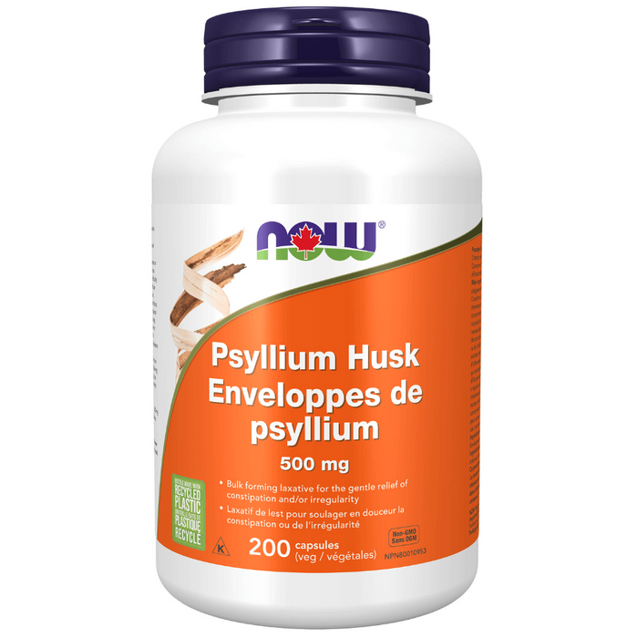 NOW PsylliumHusk 500 Caps