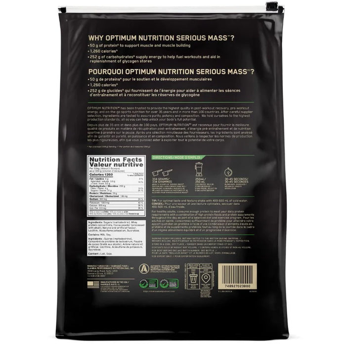 Optimum Nutrition Serious Mass 12LB