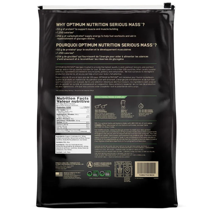 Optimum Nutrition Serious Mass 12LB