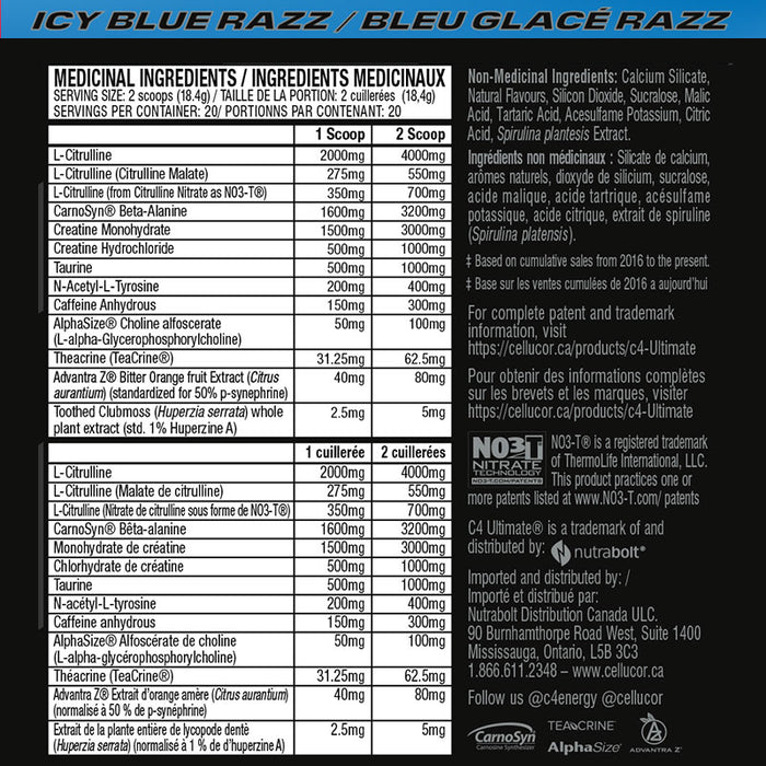 Cellucor C4 Ultimate 2.0 40 Serv