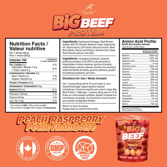 Confident Sports Big Beef Protein 2lb