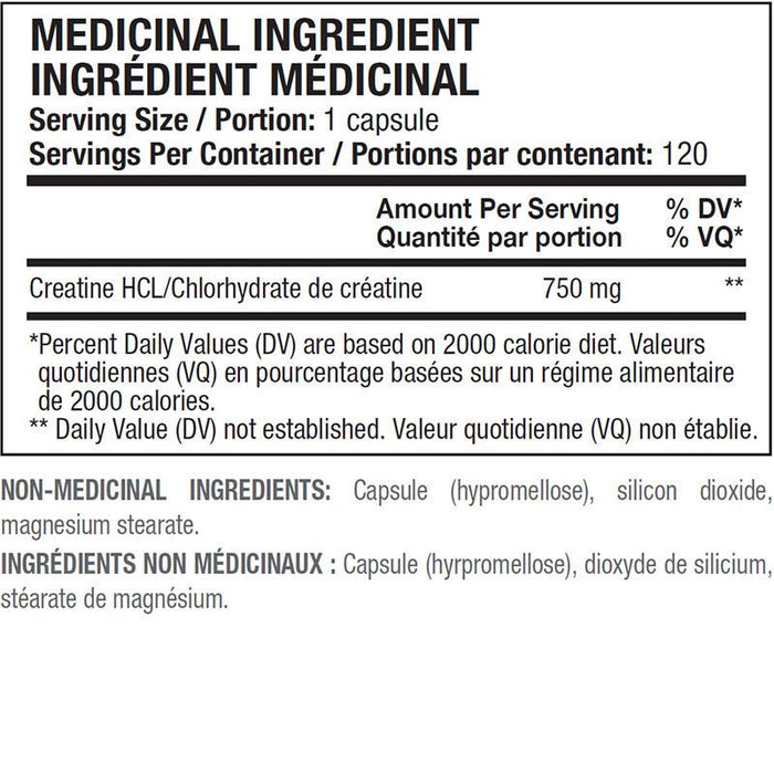 Creatine HCL 120ct - Popeye's Toronto