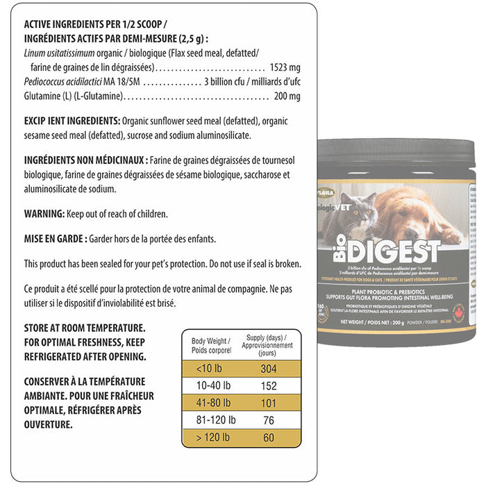 Flora BioDIGEST® Plant Probiotic and Prebiotics 200g