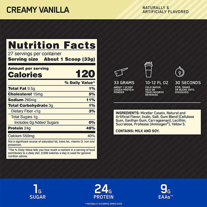 Optimum Nutrition Casein 4lb