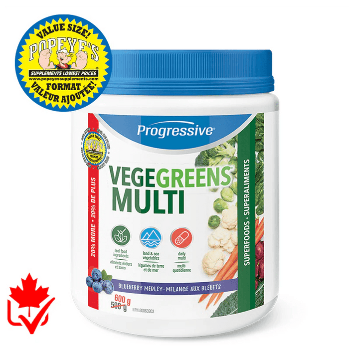 Progressive VegeGreens Multi 600g - Popeye's Toronto