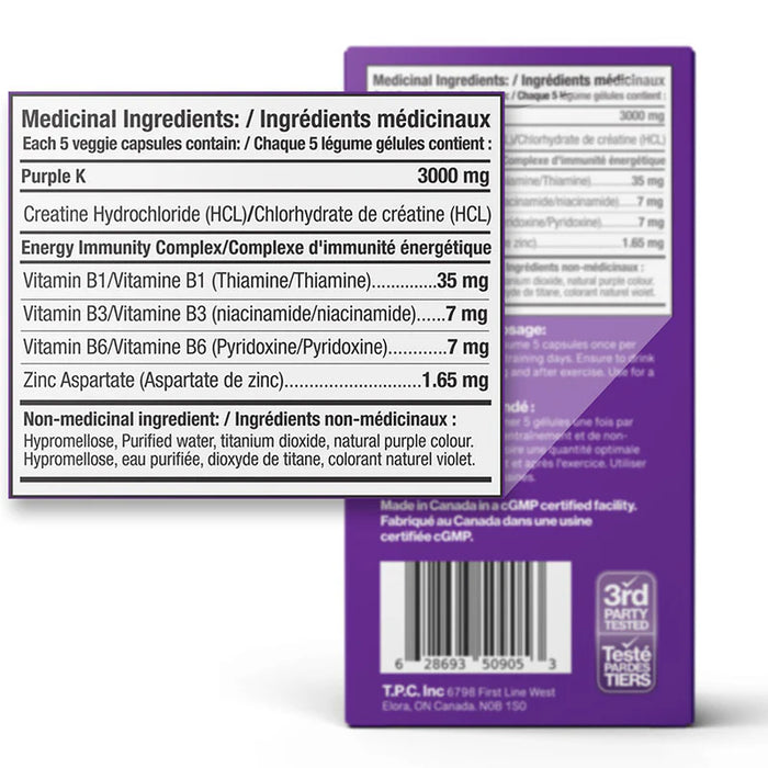 Purple K Creatine 150 Caps