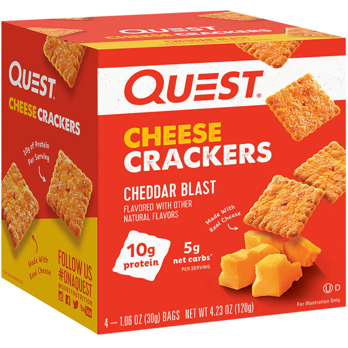 Quest Crackers Cheddar Blast BOX