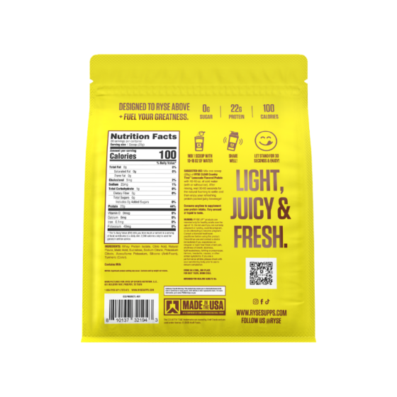 Ryse Clear Protein 20 Serv