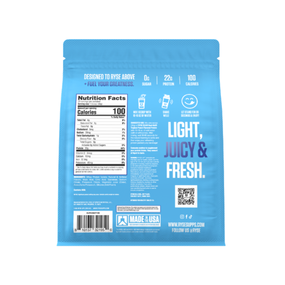 Ryse Clear Protein 20 Serv