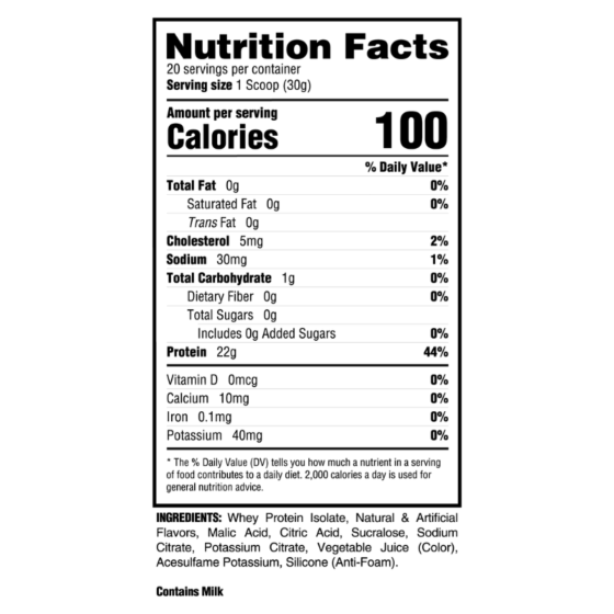 Ryse Clear Protein 20 Serv
