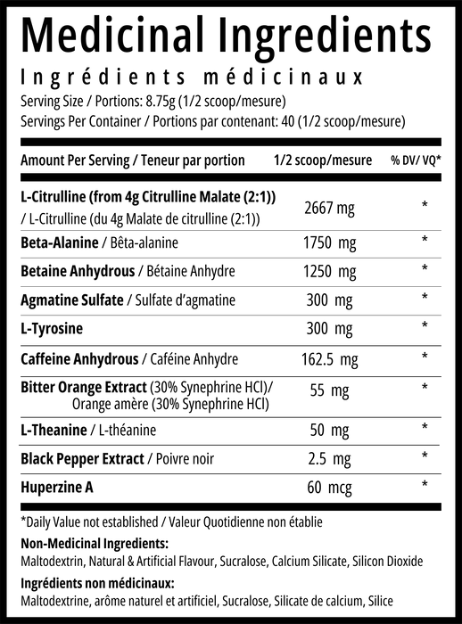 TC Nutrition Batch 27 Pre Workout - Popeye's Toronto