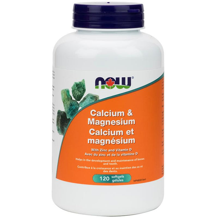 NOW Calcium Magnesium + D 120 Gels - Popeye's Toronto